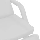 behandlerbriks 180x62x78 cm kunstlæder hvid