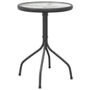 havebord Ø50x71 cm stål antracitgrå