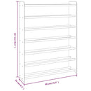 skoreol 90x24x117 cm konstrueret træ brun