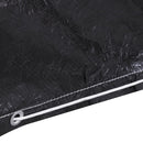 havemøbelovertræk 2 stk. L-formet 12 snørehuller 250x250x90 cm