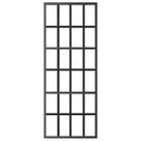 skydedør m. monteringssæt 76x205 cm sikkerhedsglas og aluminium