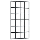 skydedør m. monteringssæt 102x205 cm sikkerhedsglas og aluminium