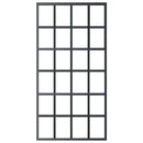 skydedør m. monteringssæt 102x205 cm sikkerhedsglas og aluminium