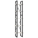 bogreol 40x30x175 cm 5 hylder massivt fyrretræ hvid