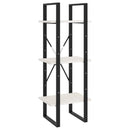 bogreol 40x30x175 cm 5 hylder massivt fyrretræ hvid