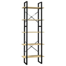 bogreol med 5 hylder 60x30x175 cm fyrretræ