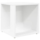 sidebord 33x33x34,5 cm konstrueret træ hvid