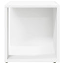 sidebord 33x33x34,5 cm konstrueret træ hvid
