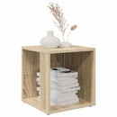 sidebord 33x33x34,5 cm konstrueret træ sonoma-eg