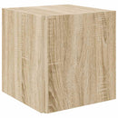 sidebord 33x33x34,5 cm konstrueret træ sonoma-eg