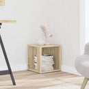 sidebord 33x33x34,5 cm konstrueret træ sonoma-eg