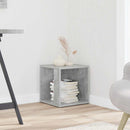sidebord 33x33x34,5 cm konstrueret træ betongrå
