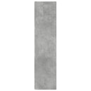 hjørnereol 33x33x132 cm konstrueret træ betongrå
