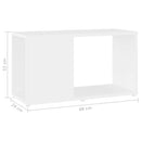 tv-bord 60x24x32 cm konstrueret træ hvid
