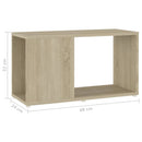 tv-bord 60x24x32 cm konstrueret træ sonoma-eg