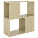bogreol 60x24x63 cm konstrueret træ sonoma-eg