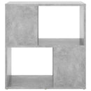 bogreol 60x24x63 cm konstrueret træ betongrå