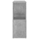 bogreol 60x24x63 cm konstrueret træ betongrå