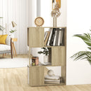 bogreol/rumdeler 60x24x94 cm konstrueret træ sonoma-eg