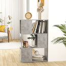 bogreol/rumdeler 60x24x94 cm konstrueret træ betongrå