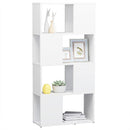 bogreol/rumdeler 60x24x124,5 cm konstrueret træ hvid