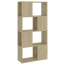 bogreol/rumdeler 60x24x124,5 cm konstrueret træ sonoma-eg