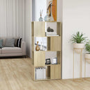 bogreol/rumdeler 60x24x124,5 cm konstrueret træ sonoma-eg