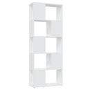 bogreol/rumdeler 60x24x155 cm konstrueret træ hvid