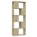 bogreol/rumdeler 60x24x155 cm konstrueret træ sonoma-eg