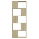 bogreol/rumdeler 60x24x155 cm konstrueret træ sonoma-eg