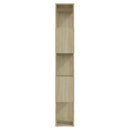 bogreol/rumdeler 60x24x155 cm konstrueret træ sonoma-eg