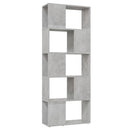 bogreol/rumdeler 60x24x155 cm konstrueret træ betongrå