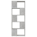 bogreol/rumdeler 60x24x155 cm konstrueret træ betongrå