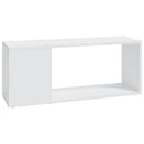 tv-bord 80x24x32 cm konstrueret træ hvid