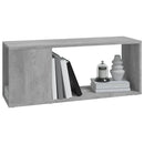 tv-bord 80x24x32 cm konstrueret træ betongrå