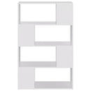 bogreol/rumdeler 80x24x124,5 cm konstrueret træ hvid