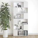 bogreol/rumdeler 80x24x186 cm konstrueret træ hvid