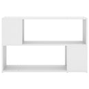 bogreol 100x24x63 cm konstrueret træ hvid
