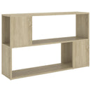 bogreol 100x24x63 cm konstrueret træ sonoma-eg