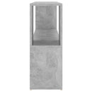 bogreol 100x24x63 cm konstrueret træ betongrå
