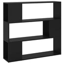 bogreol/rumdeler 100x24x94 cm sort