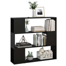 bogreol/rumdeler 100x24x94 cm sort
