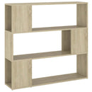 bogreol/rumdeler 100x24x94 cm konstrueret træ sonoma-eg