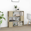 bogreol/rumdeler 100x24x94 cm konstrueret træ sonoma-eg