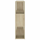 bogreol/rumdeler 100x24x94 cm konstrueret træ sonoma-eg