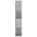 bogskab/rumdeler 100x24x124 cm konstrueret træ betongrå