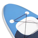 oppusteligt paddleboardsæt 300x76x10 cm havblå