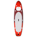 oppusteligt paddleboardsæt 300x76x10 cm rød
