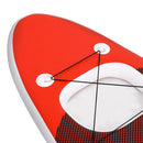 oppusteligt paddleboardsæt 300x76x10 cm rød