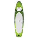 oppusteligt paddleboardsæt 300x76x10 cm grøn